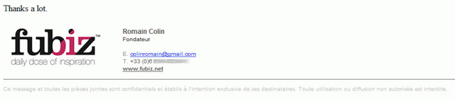 email signature ideas