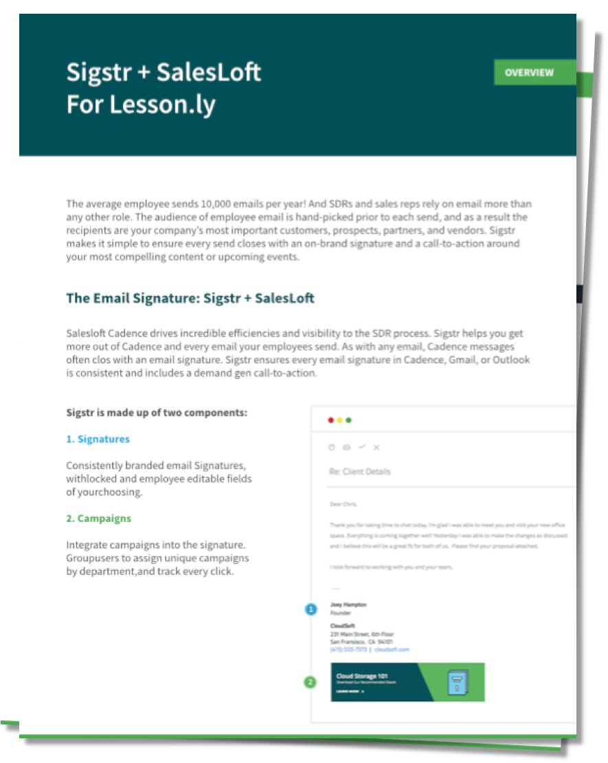 Email signature examples case study thumbnail