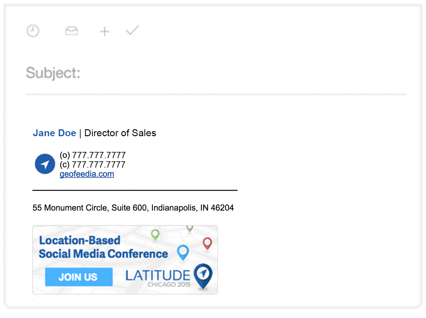 Geofeedia html email signature template