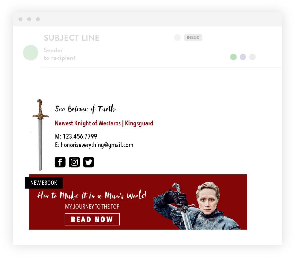 game of thrones email signatures