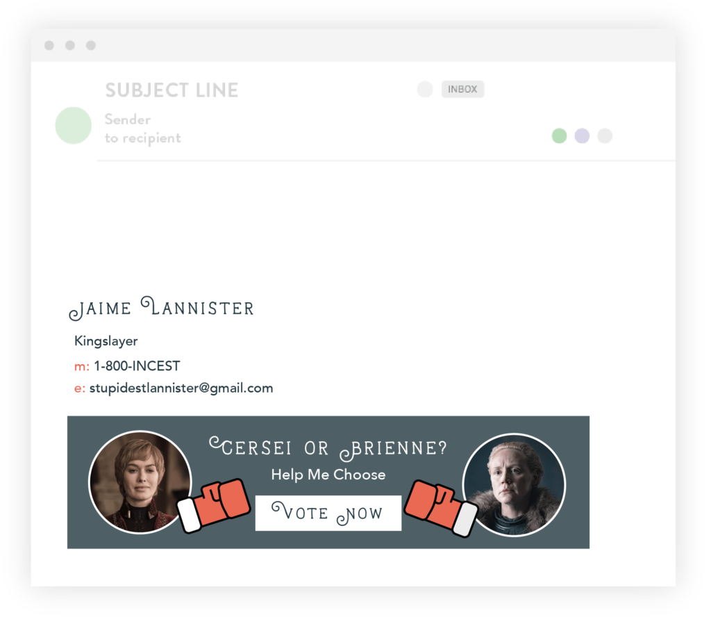 game of thrones email signatures