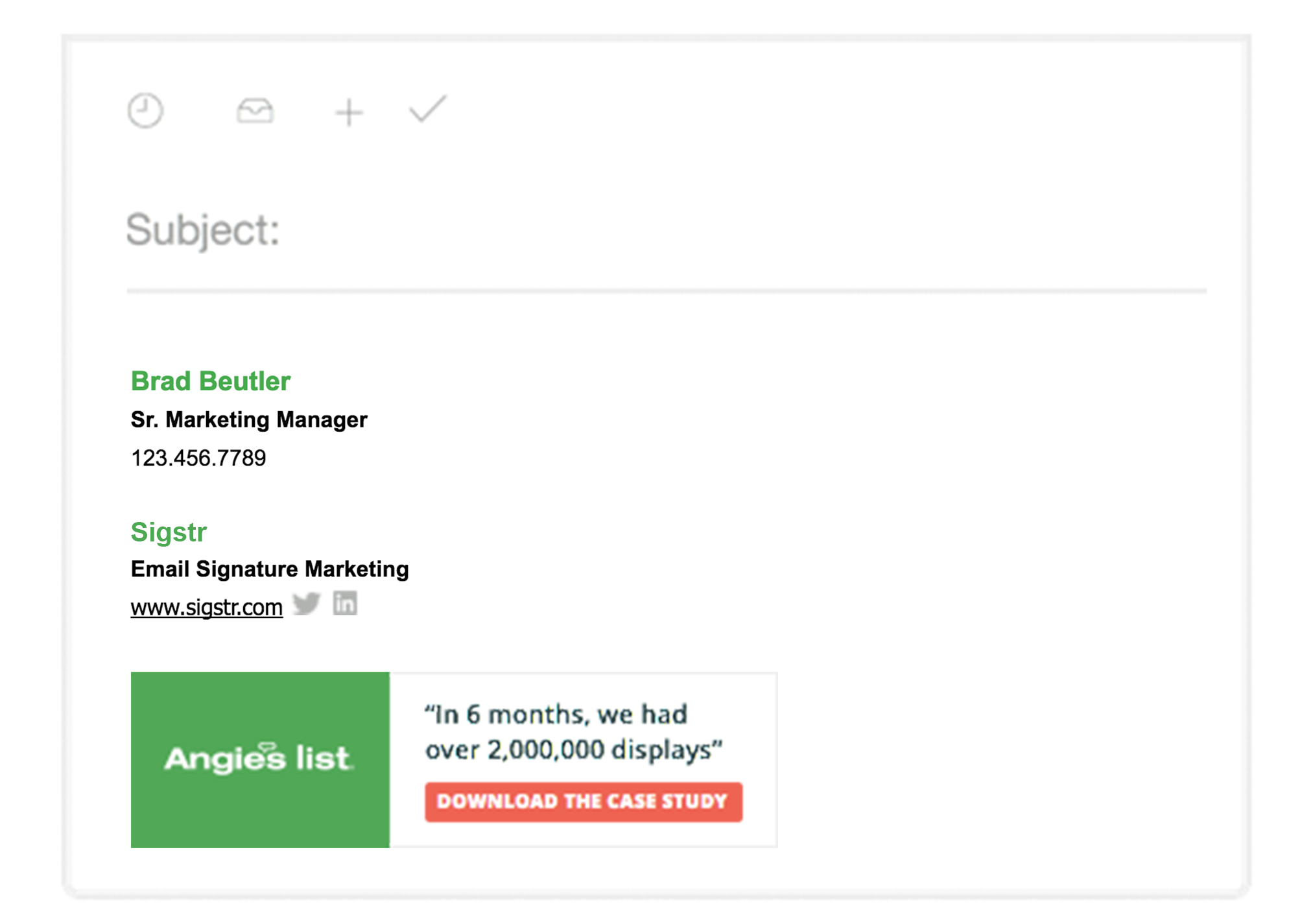 Best email signature design example 2 from Sigstr