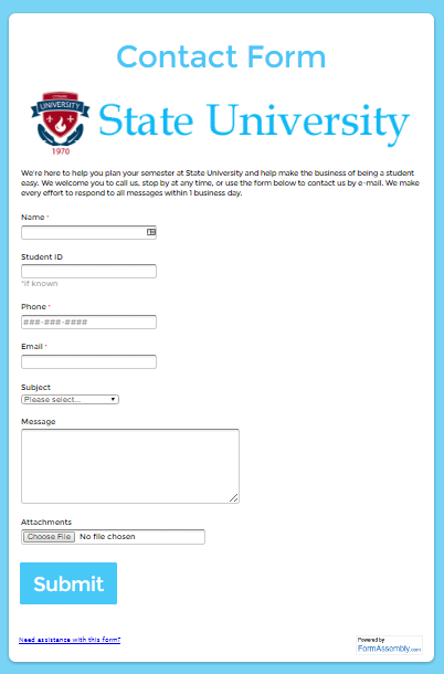 Forms connected to modern email signatures 3