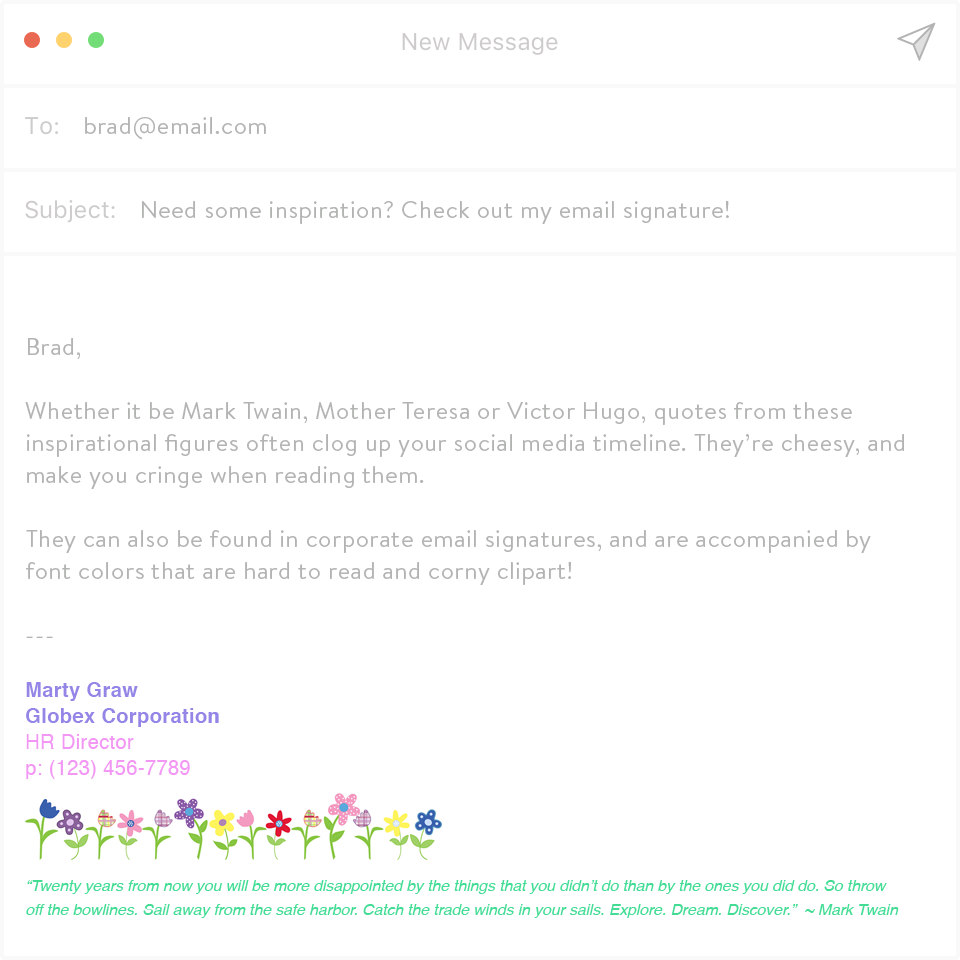 The 15 Biggest Blunders For Bad Email Signatures Sigstr