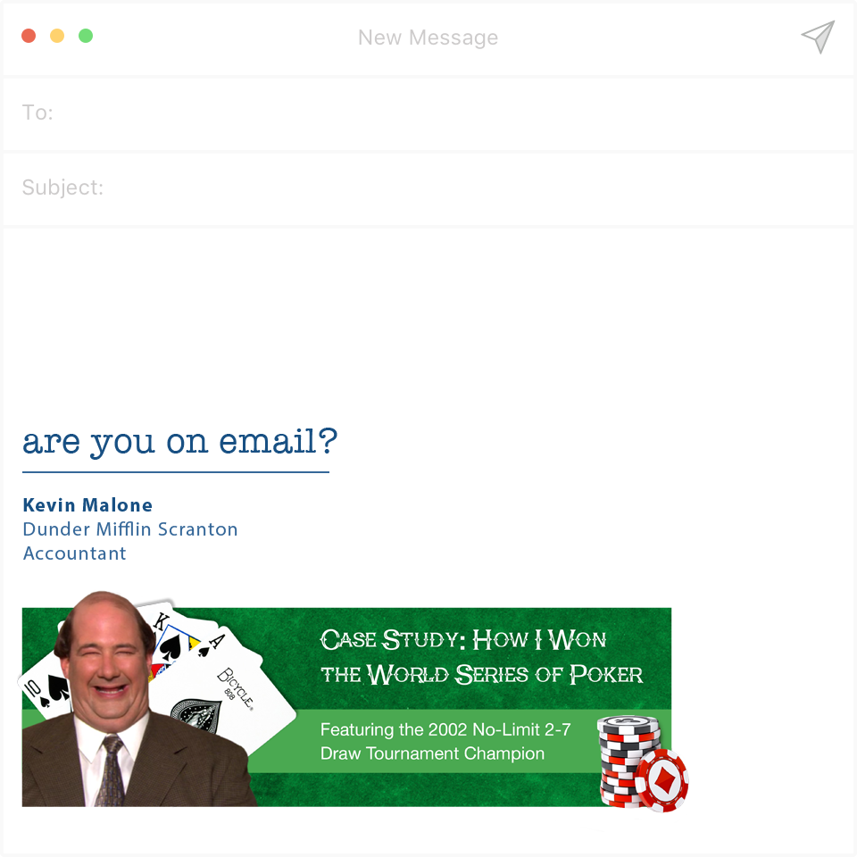 Kevin's email content 