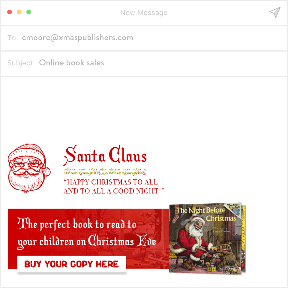 santa claus email signature