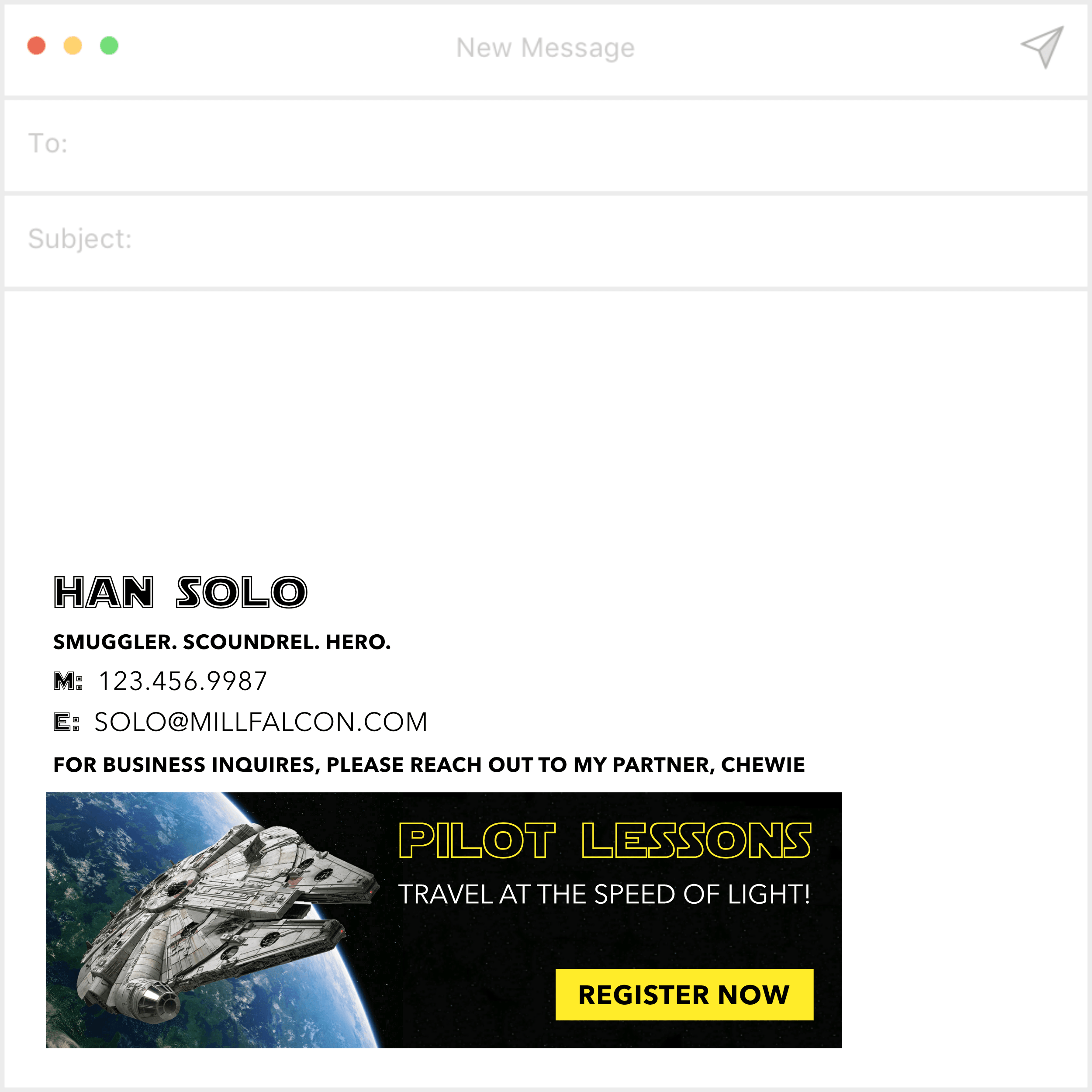 star wars email signatures