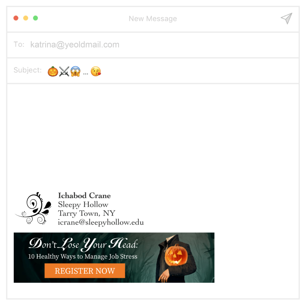 halloween email signatures